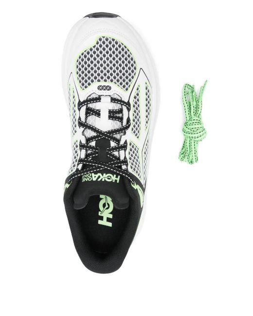 Hoka One One White Clifton One9 Sneakers