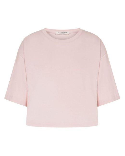 T-shirt en coton à logo imprimé Philosophy Di Lorenzo Serafini en coloris Pink
