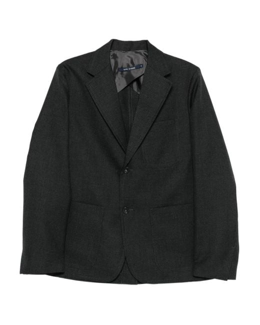 Sofie D'Hoore Black Checked Wool Blazer