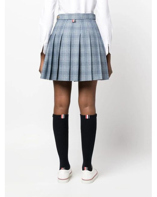 Thom Browne Blue Skirt With Logo