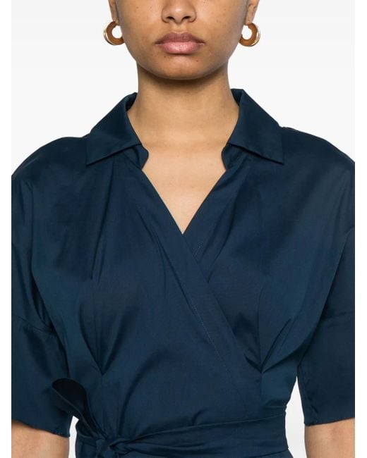 【関税&送料込み】Max Mara Dress Sarah Max Mara 'S 'Sarah' Dress in Blue | Lyst