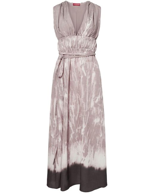 Altuzarra Natural Fiona Tie Dye-print Midi Dress