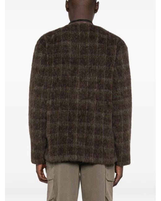 Cardigan A Quadri di Our Legacy in Brown da Uomo