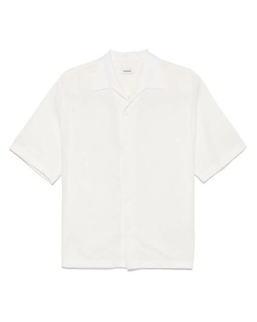 Sandro White Button-Up Shirt for men