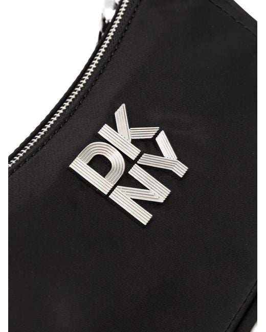 DKNY Black Logo-Detail Chain Shoulder Bag