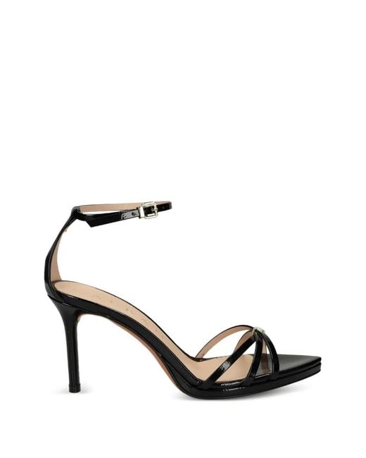 Albano Black Patent-Leather Sandals