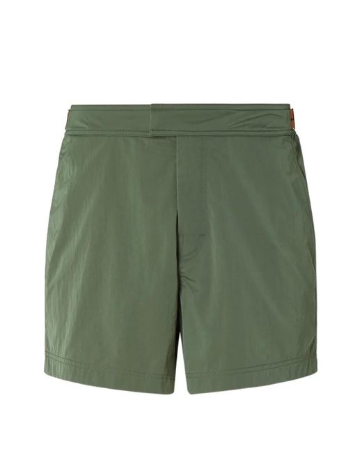 Zegna Green Road Brand Mark Swim Shorts for men