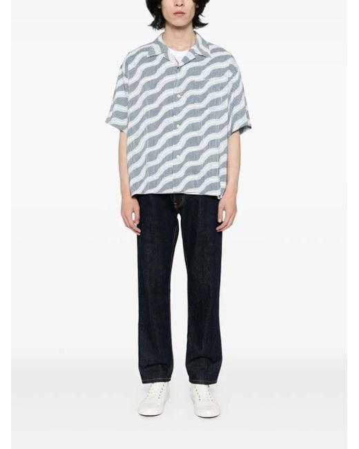 Visvim Blue Copa Silk Shirt for men