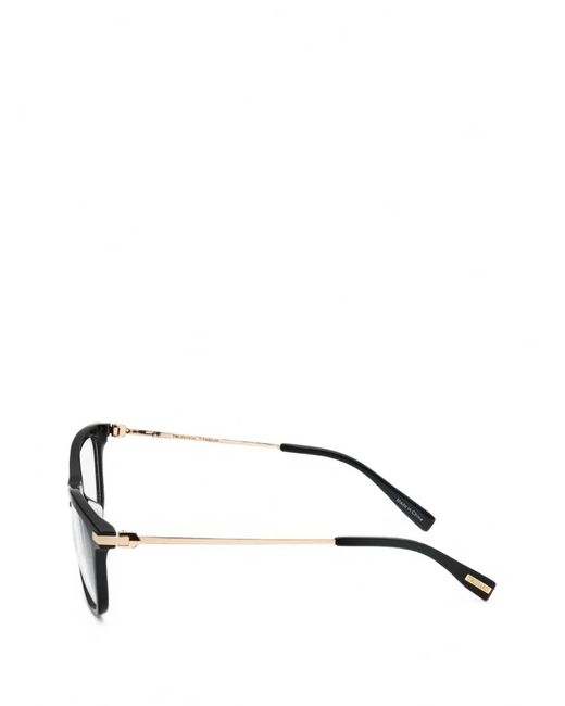 Trussardi White Logo-Plaque Square-Frame Glasses