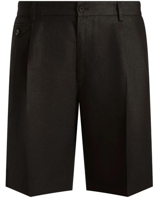 Dolce & Gabbana Black Tailored Shorts for men