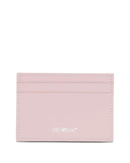 Off-White c/o Virgil Abloh Pink Logo-Patch Cardholder