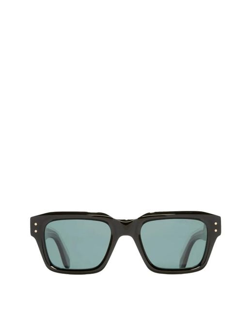 Cutler & Gross Green Polarised Square-Frame Sunglasses