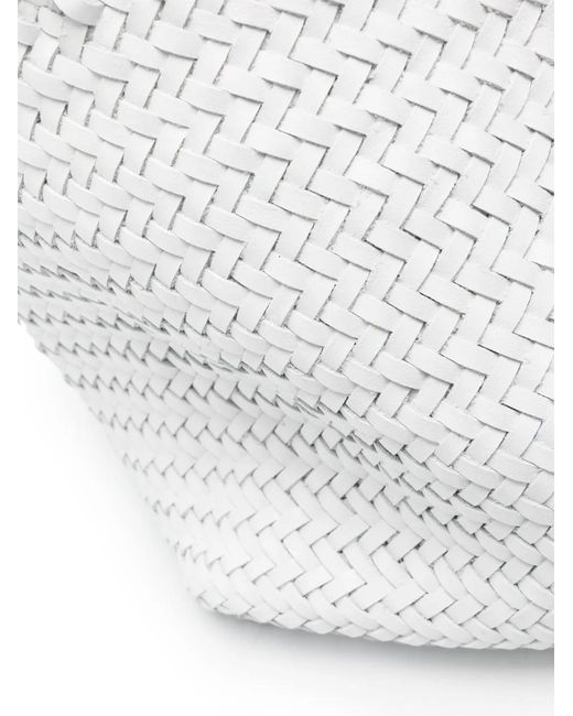 Dragon Diffusion White Small Grace Basket Tote Bag