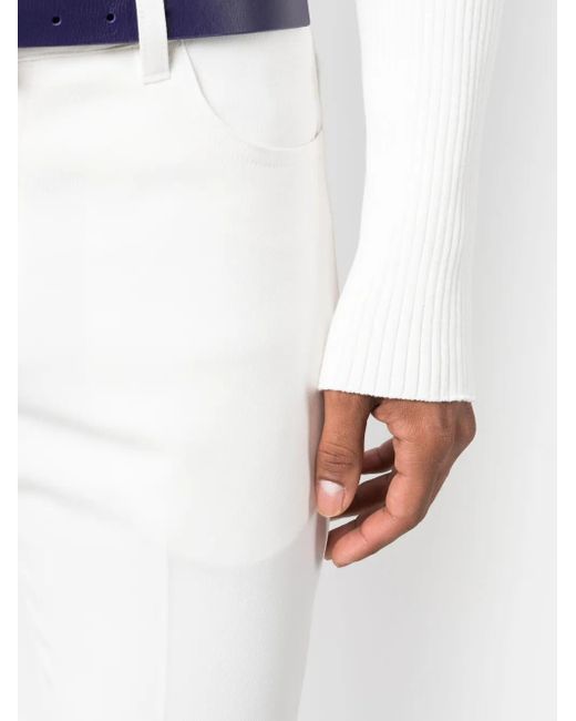 Pantalones bootcut de vestir Courreges de hombre de color White