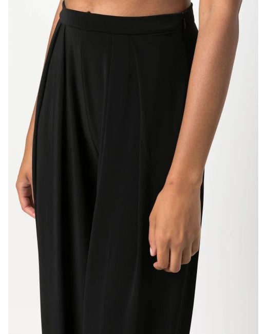 Norma Kamali High Waist Broek in het Black