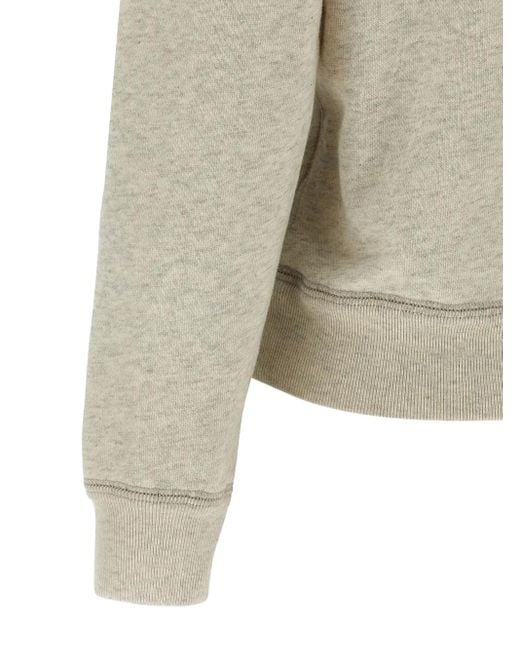 Isabel Marant White Maurine Sweatshirt mit rundem Ausschnitt
