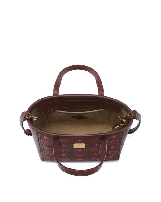 MCM Purple Toni Monogram-Print Mini Bag