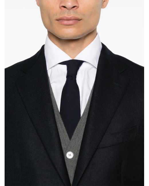 Boglioli Blue Virgin Wool Blazer for men