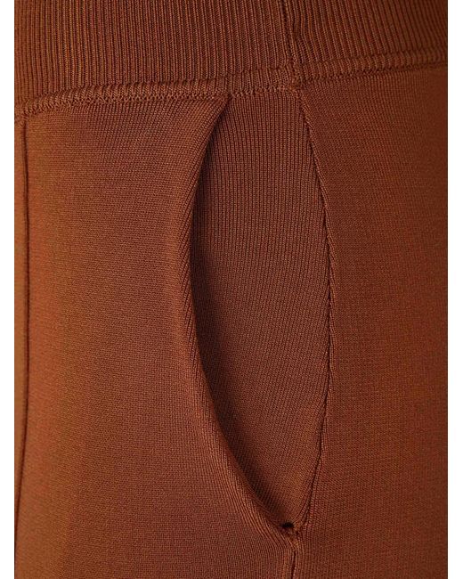 Chloé Brown Jacquard Stirrup Trousers