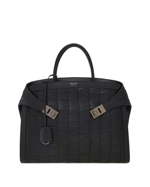 Portadocumenti Hug (S) di Ferragamo in Black da Uomo