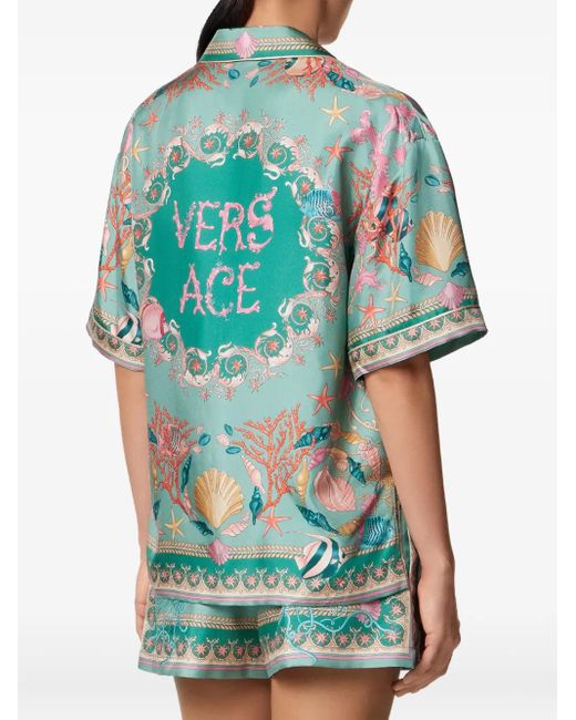 Versace Green Silk Shirt