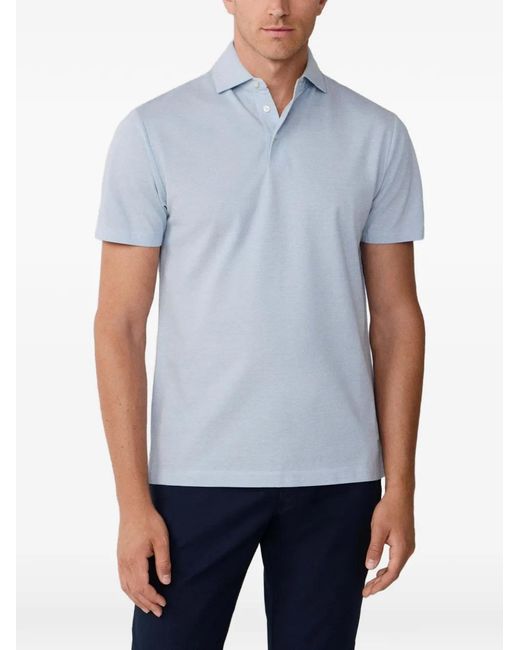 Hackett Blue Short-Sleeve Polo Shirt for men