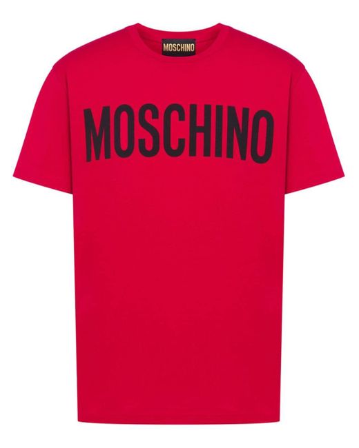 Moschino T-Shirt mit Logo-Print in Red für Herren