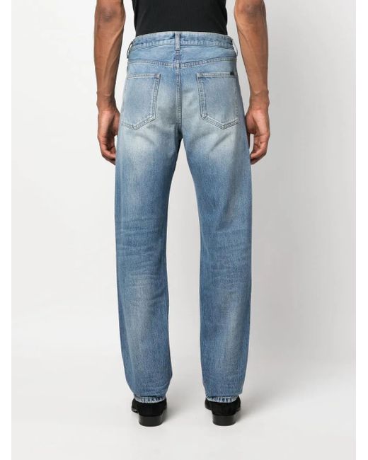 Saint Laurent Blue Denim Cotton Jeans for men