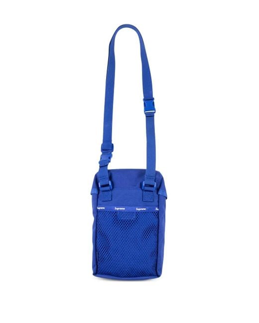 Supreme Blue Logo-Patch Camera Bag for men