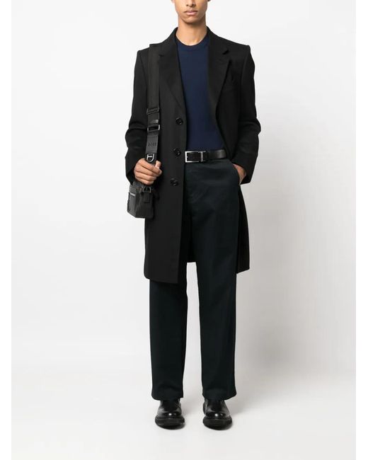 Ballantyne Blue Crew-Neck Fine-Knit Jumper for men