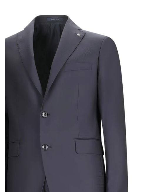 Tagliatore Blue Abito Uomo Two-Button Wool Suit for men