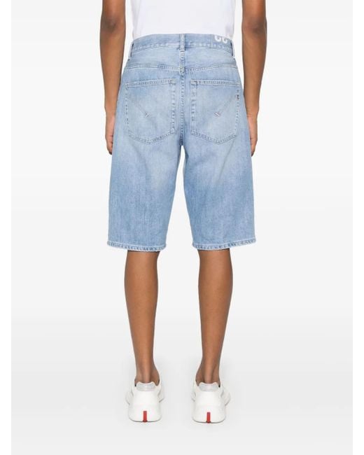 Dondup Blue Lenz Denim Shorts for men