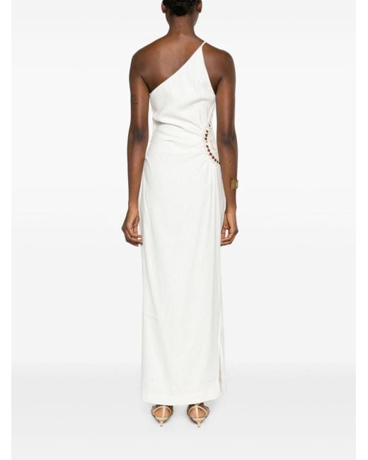 Sir. The Label Asymmetrische Midi-jurk in het White