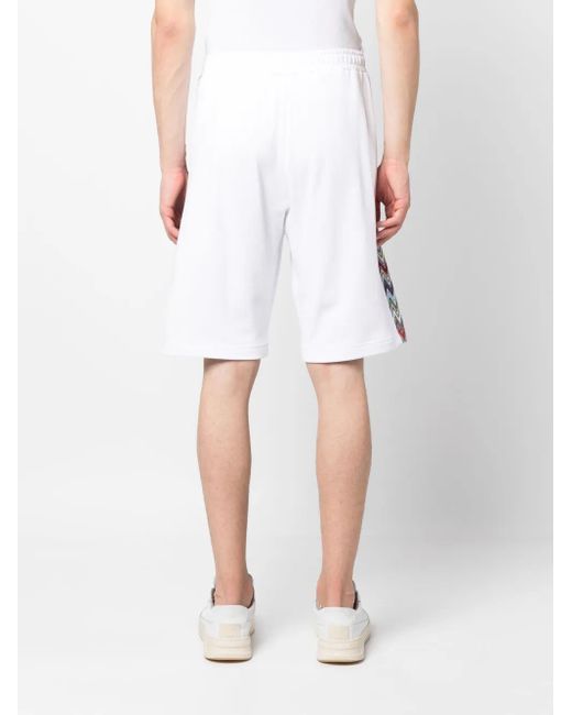 Missoni White Signature Zigzag-Detail Shorts for men