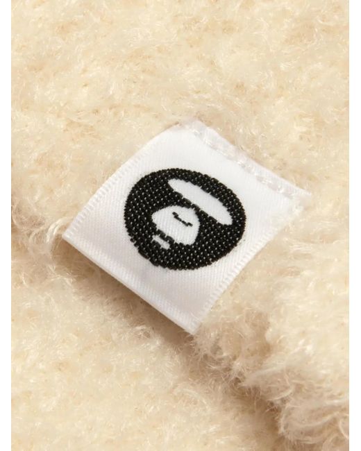 A Bathing Ape Natural Patch-Pockets Cardigan