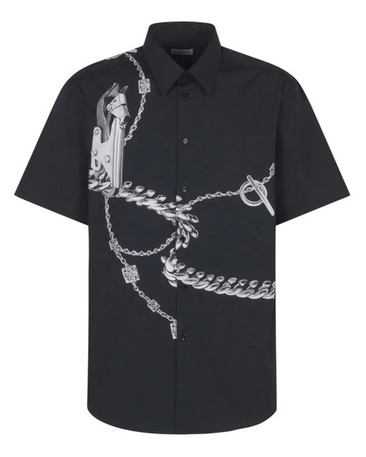 メンズ Burberry グラフィック シャツ Black