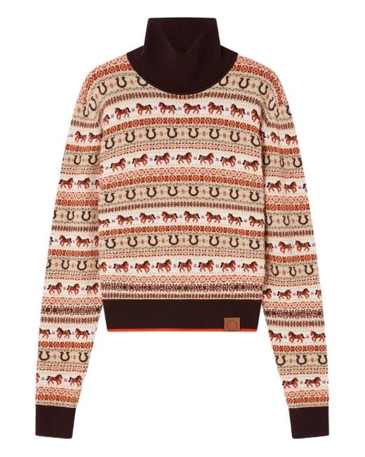 Stella McCartney Multicolor Fair Isle Wool Turtleneck