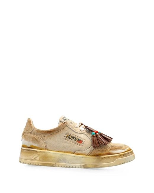 Autry Natural Medalist Tassel-Detail Sneakers
