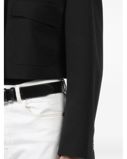 Dorothee Schumacher Black Pocketed Cropped Jacket