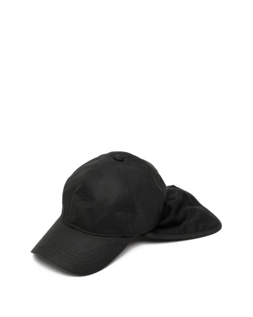 Kaptain Sunshine Black X Barbour Caped Cap for men