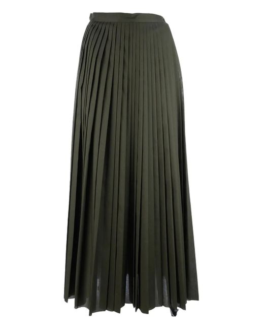 Falda midi plisada Fabiana Filippi de color Green