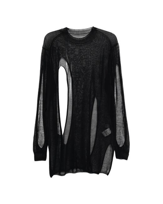 Yohji Yamamoto Black Semi-Sheer T-Shirt for men