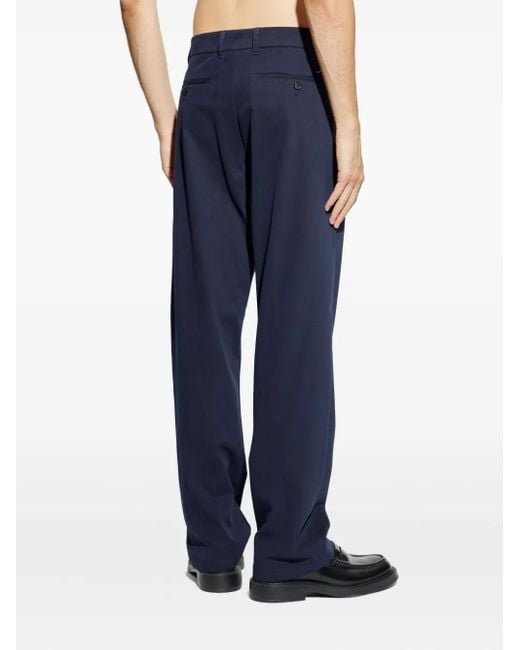 Paul & Shark Blue Shark-charm Trousers for men