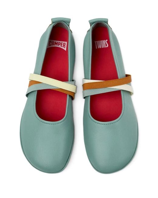 Camper Right Nina フラットシューズ Green