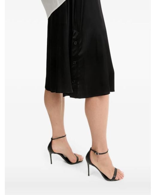 Silvian Heach White Murris Layered Panelled Midi Dress
