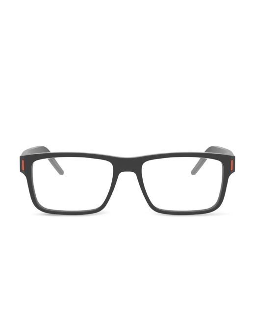 Tag Heuer Black Rectangle-Frame Glasses for men
