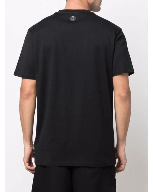 Philipp Plein Black Crystal-Embellished T-Shirt