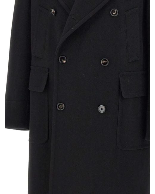 Manteau Croisé Sherry À Revers Pointus Tagliatore pour homme en coloris Black
