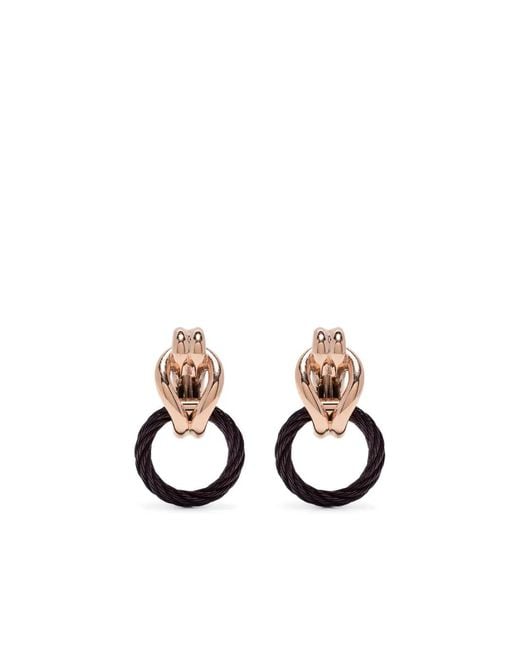 Charriol White Celtic Knot Earrings