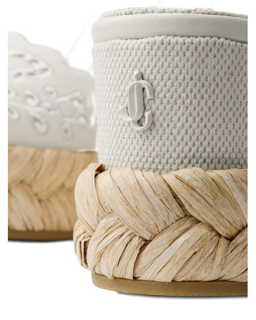 Jimmy Choo 60mm Arlee Sandals Natural